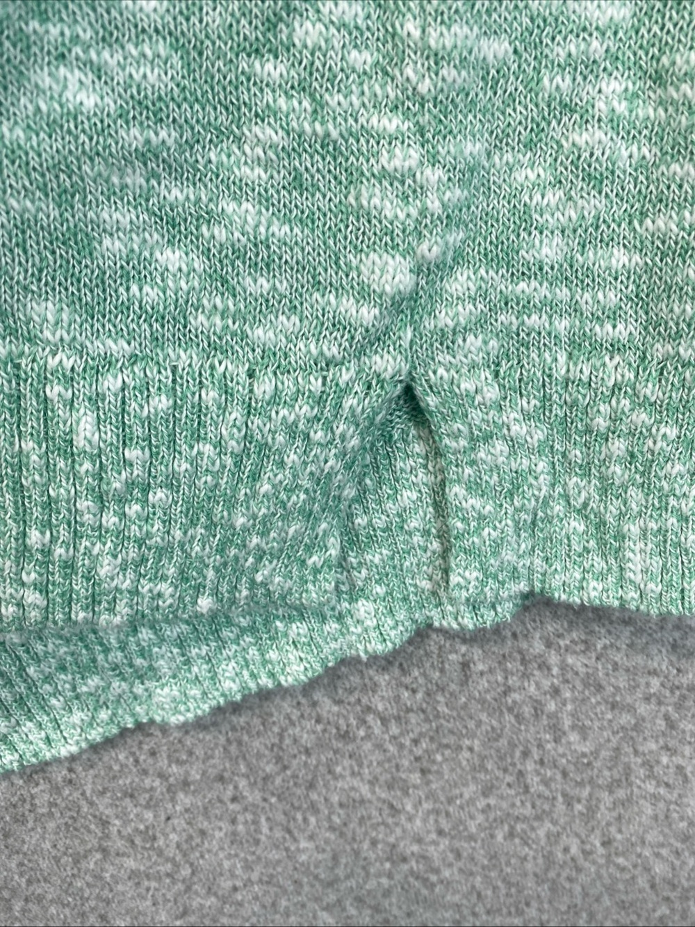J.Crew Bumpy Knit sweater Women's M Pullover Crewneck Heathered Green Cozy Soft - Picture 9 of 10